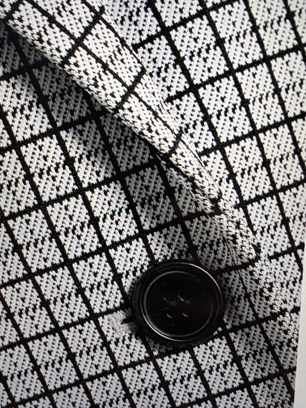 NWT Theory Fog Multi Contrast Grid Blazer - Picture 2 of 7